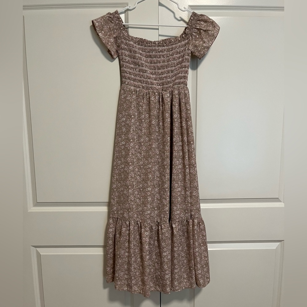 Floral Baby Pink Maxi Dress